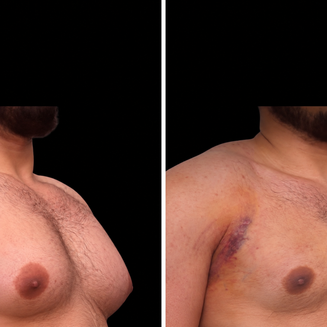 Gynecomastia surgery before and after - patient 2