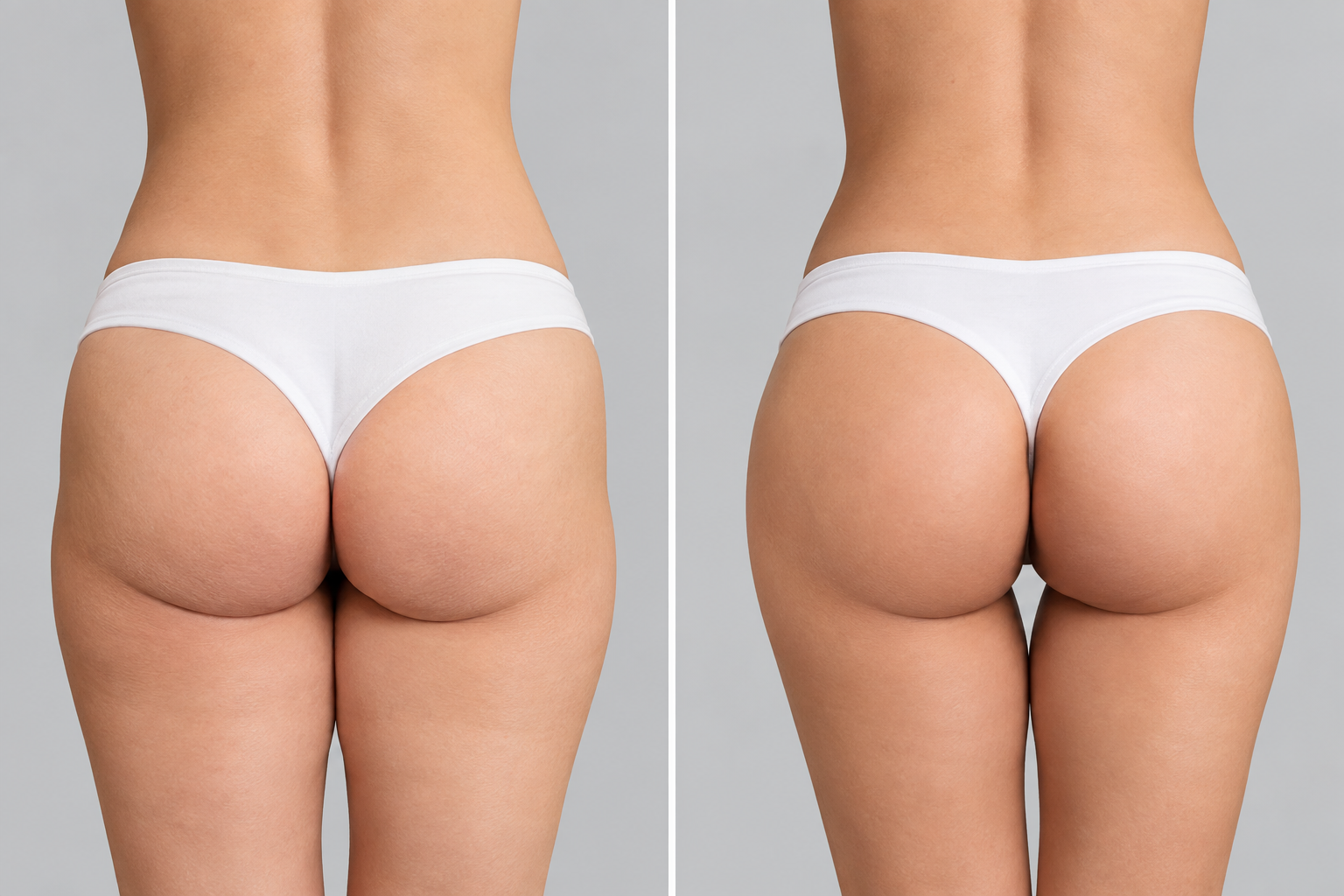 Buttock lift surgery illustration